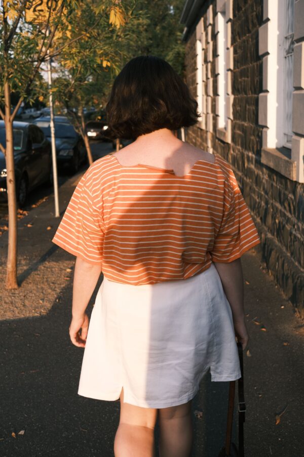 Squint clothing melbourne orange tshirt