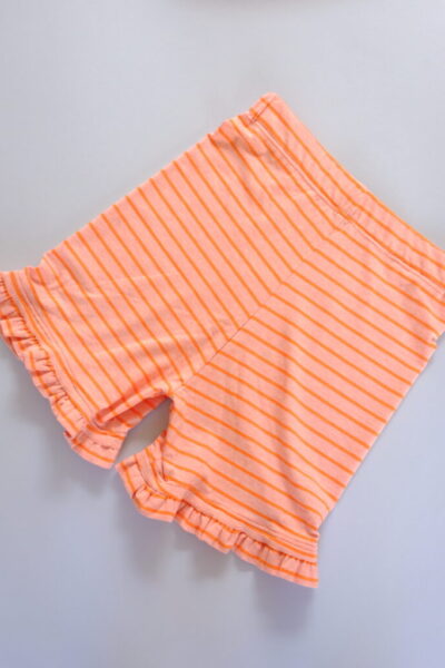 Frill Under Short - Orange and Pink Stripe